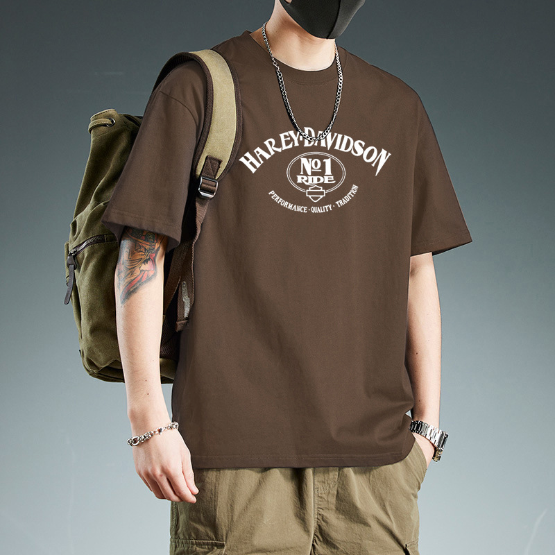 Solid color simple pure cotton short-sleeve t-shirt for men, round neck, loose and comfortable, suitable for spring and summer, versatile and trendy casual top Solid color simple pure cotton short-sleeve t-shirt for men, round neck, loose and comfortable, suitable for spring and summer, versatile and trendy casual top