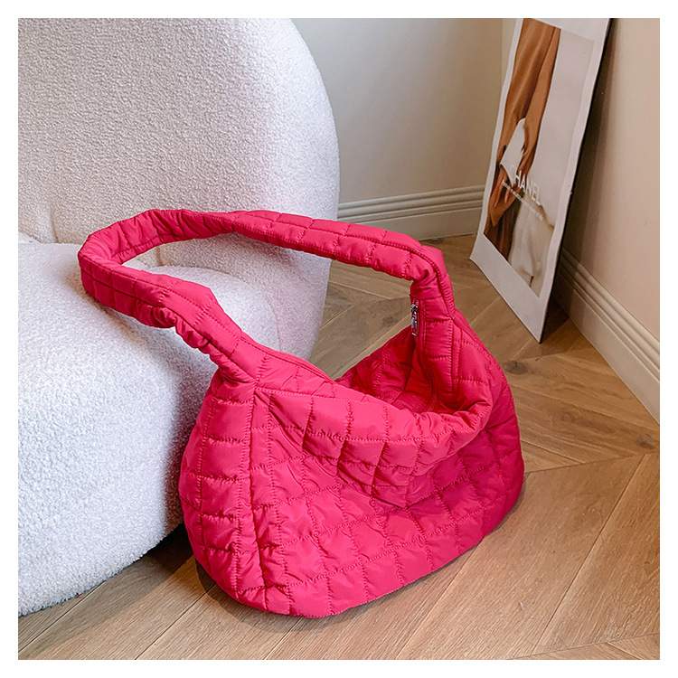 Femmes Grande Nylon Couleur Unie Vêtement De Rue Fermeture Éclair Sac En Forme De Nuage display picture 11