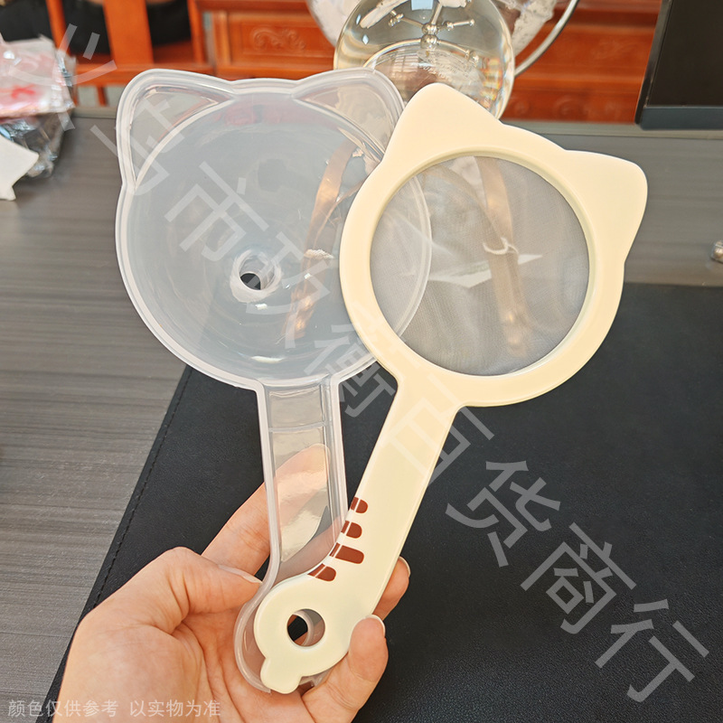 多功能猫咪漏斗套可替换厨房豆浆果汁过滤网筛辅食隔残渣过滤面粉|undefined
