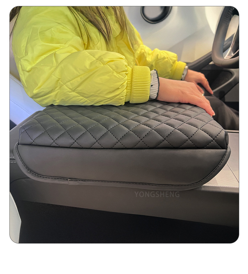 Tesla Updated Version Car Armrest Box Heightening Pad, Special Car-Specific Central Armrest Box Pad, Cross-Border