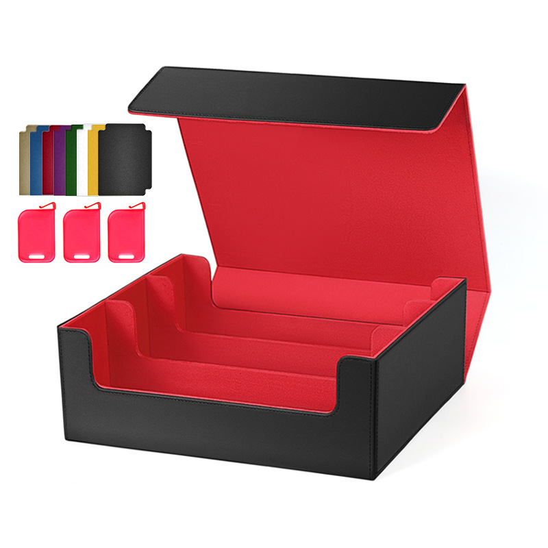 검정색과 빨간색(구성: 컬러 카드 8개 + 스페이서 클립 3개)