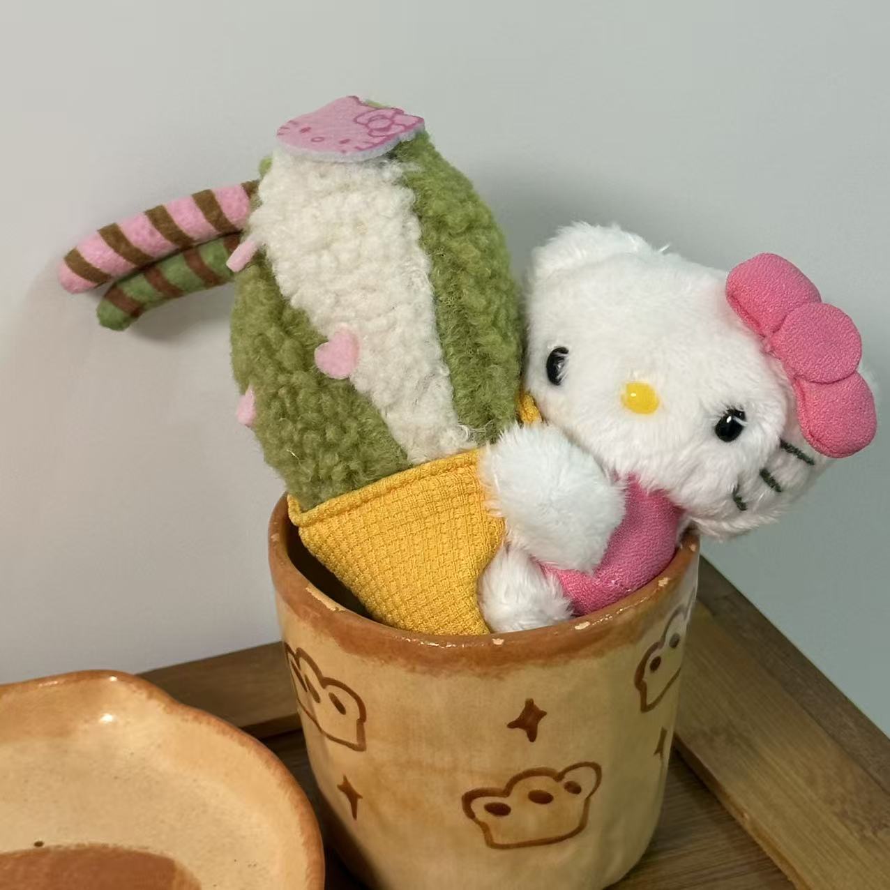 Amor hellokitty muñeca colgante llavero colgante bolsas de regalo bolsas de peluche lindo muñeca colgante lindo