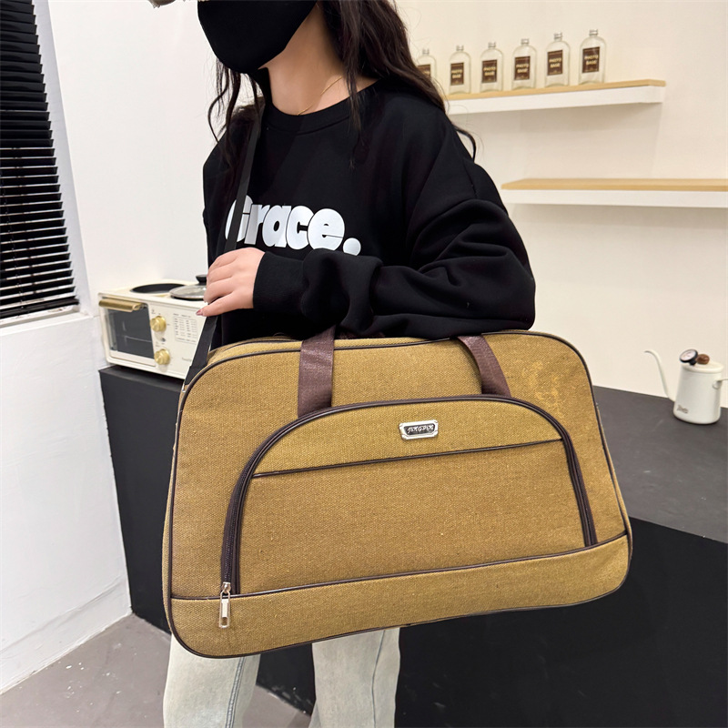 Nueva salida bolsa de lona gruesa bolsa de lona de alta calidad y gran capacidad para mujer equipaje de mano de viaje ligero de gran tamaño