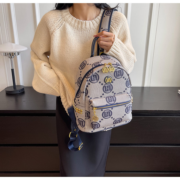 Zaino donna stile urbano minimalista zainetto casual jacquard_voghion.com