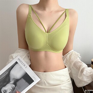 Large Chest Small No-mark Underwear Women's Push-up Soft Support Anti-sagging Ultra-thin Summer Comfortable Bra