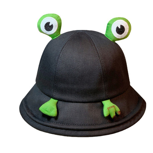 Cute Children and Adults Frog Fisherman Hat, Japanese Cartoon Style, Versatile Parent-Child Bucket Hat, Spring and Summer Sun Protection Hat