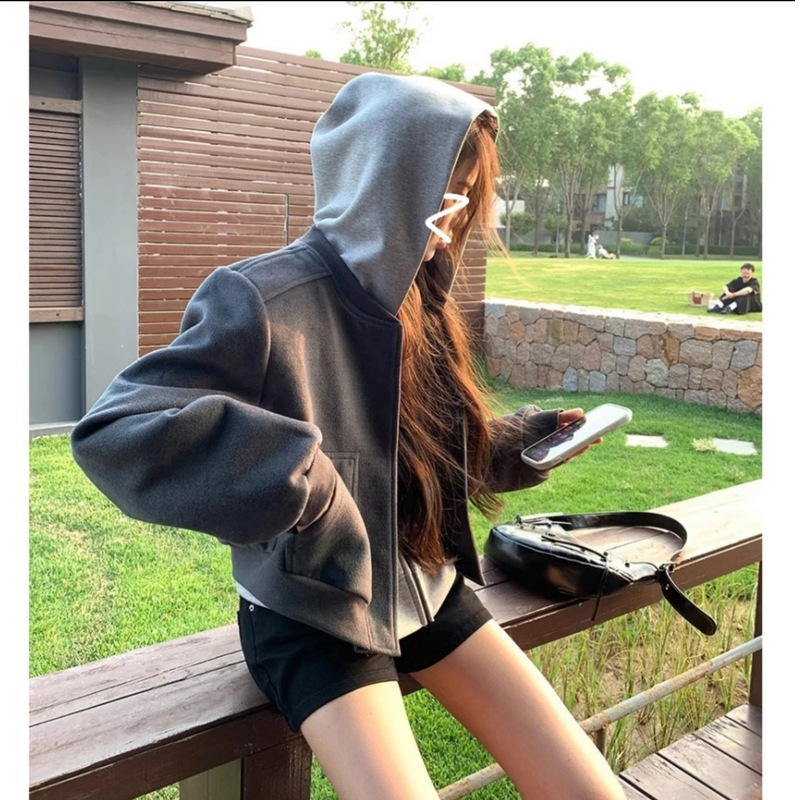 秋季新款设计感外套女时尚洋气减龄宽松休闲显瘦气质棒球服|undefined