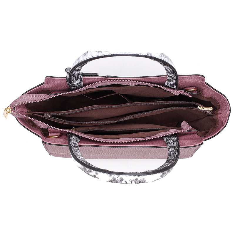 Purple Retro Snakeskin Bag