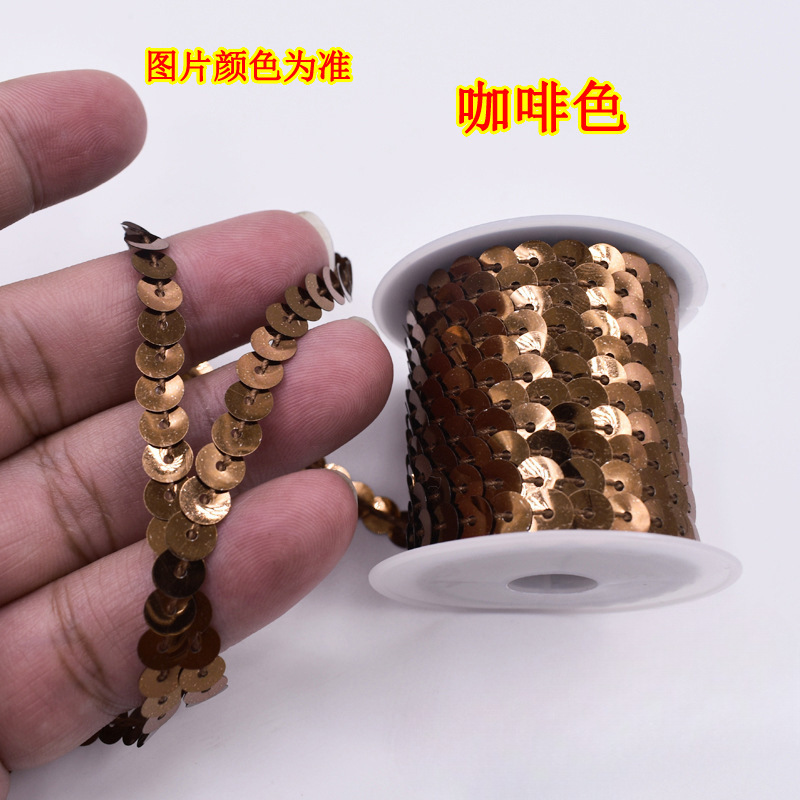 1 cuentas de escenario de encaje de metros de longitud de suministros de eje multicolor de sequinilla 4 nuevos accesorios hechos a mano