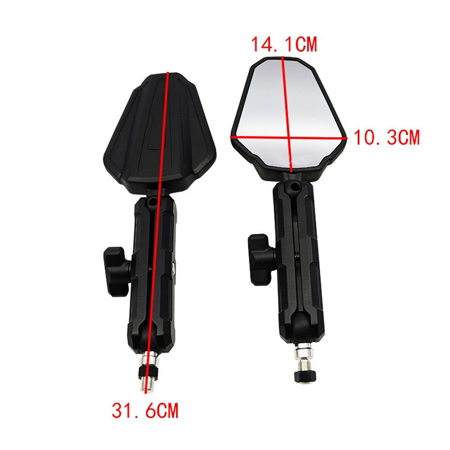 Motorcycle Rearview Mirror Suitable for Saike Long Rx Universal Dl250 Off-Road Adv Motorcycle Folding Modified Reflector