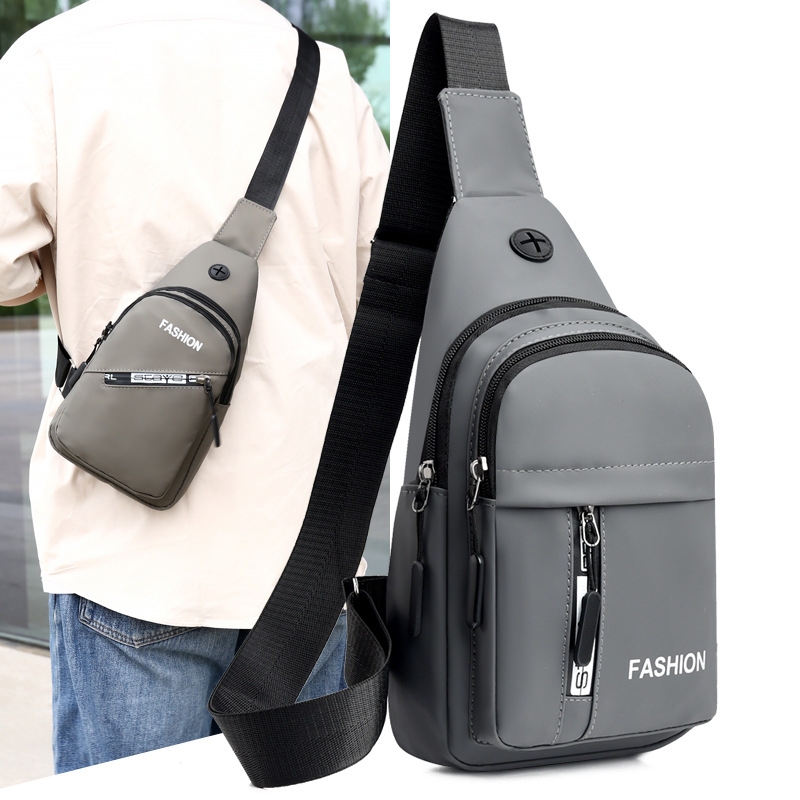 2024 bolso de mensajero deportivo al aire libre para hombre impermeable nuevo bolso de hombre portátil ligero y versátil bolso de hombro de negocios de película de cuero