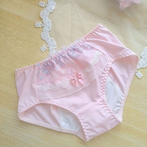 Factory straight hair Japanese pure cotton mid-waist menstrual period day and night leak-proof menstrual pants women's underwear