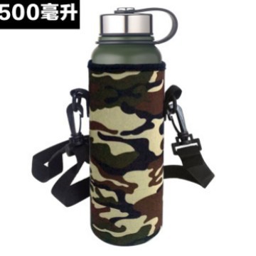 Deportes al aire libre hervidor de agua cubierta de la taza de la correa portátil cubierta protectora engrosada cubierta de aislamiento de tela de buceo