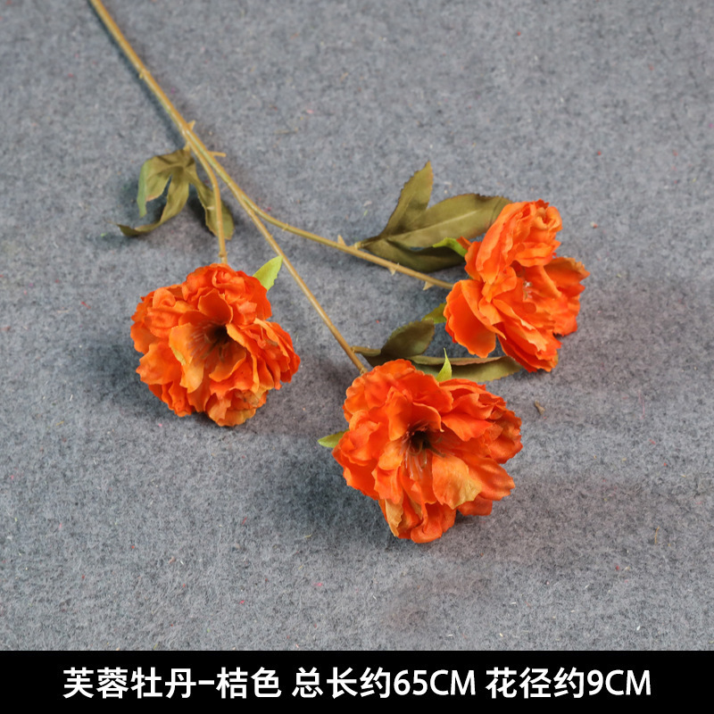 オレンジ造花結婚式結婚式会場レイアウト小道具手持ち花造花花束講堂装飾造花卸売|undefined