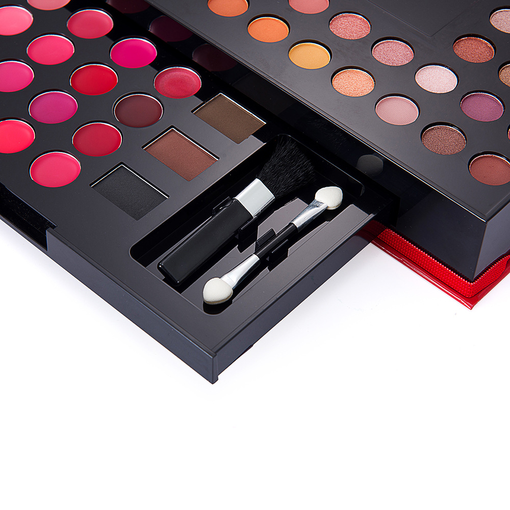 MISS YOUNG's new 88-color eyeshadow palette set, Eyeshadow, Blush, Eyebrow powder and lip gloss combination gift set undefined