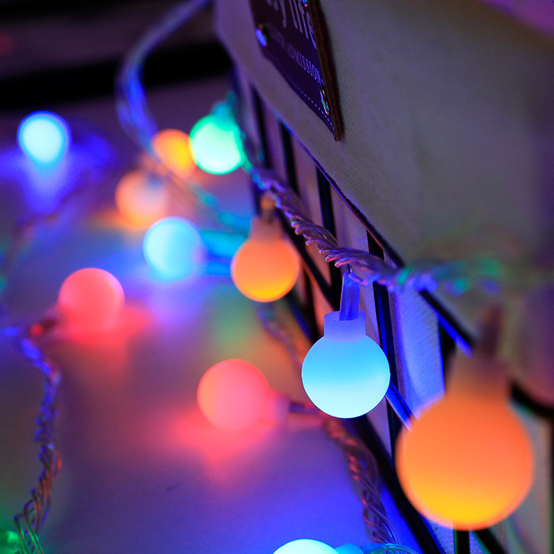 Bola de luz LED cadena al aire libre impermeable camping linterna campamento decoración Cadena de Luz Decoración de Navidad color Cadena de luz al por mayor