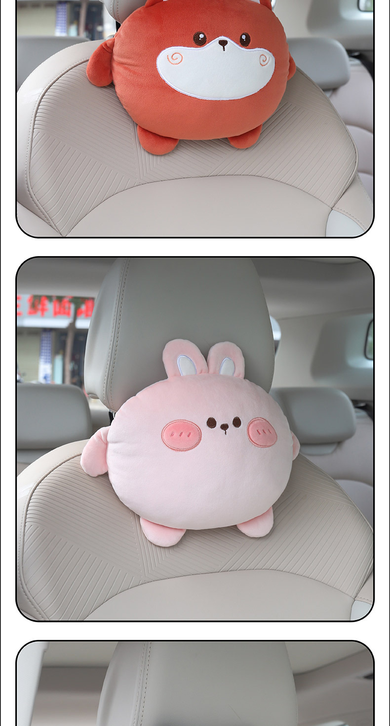 Car Headrest, Neck Pillow, Pair of Female Driver Pillows, Cartoon Cute Car Cushions, Kidsren's Seats, Car Cushions