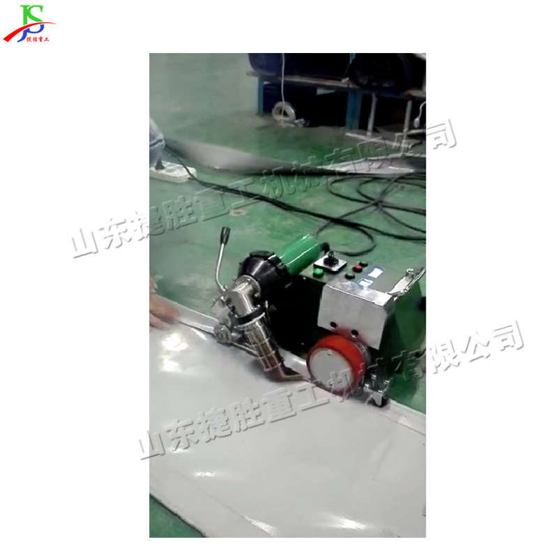 Máquina de soldadura de aire caliente pequeña tela de inyección de tinta sin pegamento máquina de patchwork autopropulsada equipo de soldadura de lona infrarroja