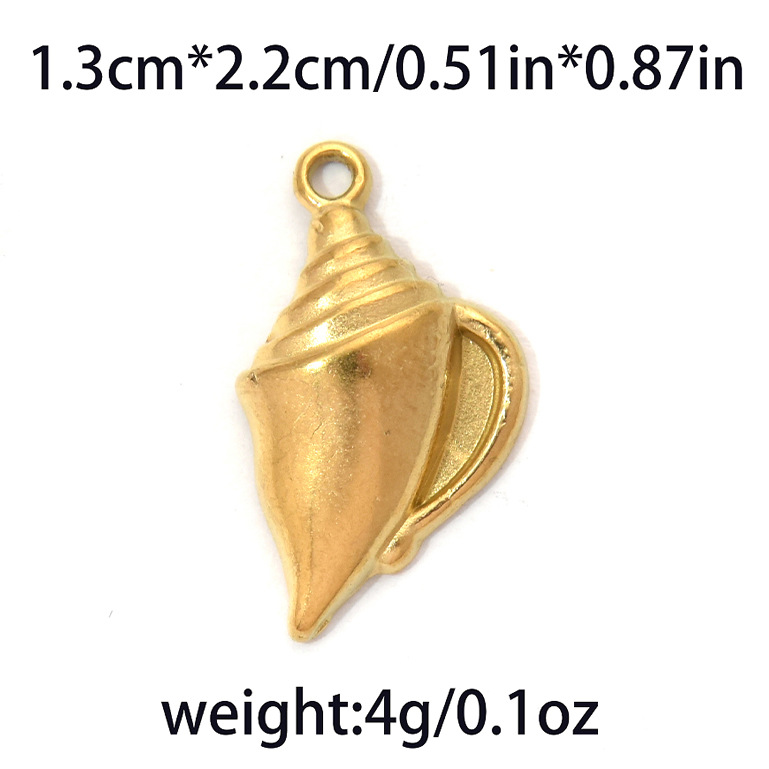 304ステンレス海洋シリーズ高投げ品質貝殻海螺海亀ペンダントビーチ風アクセサリーdiy部品