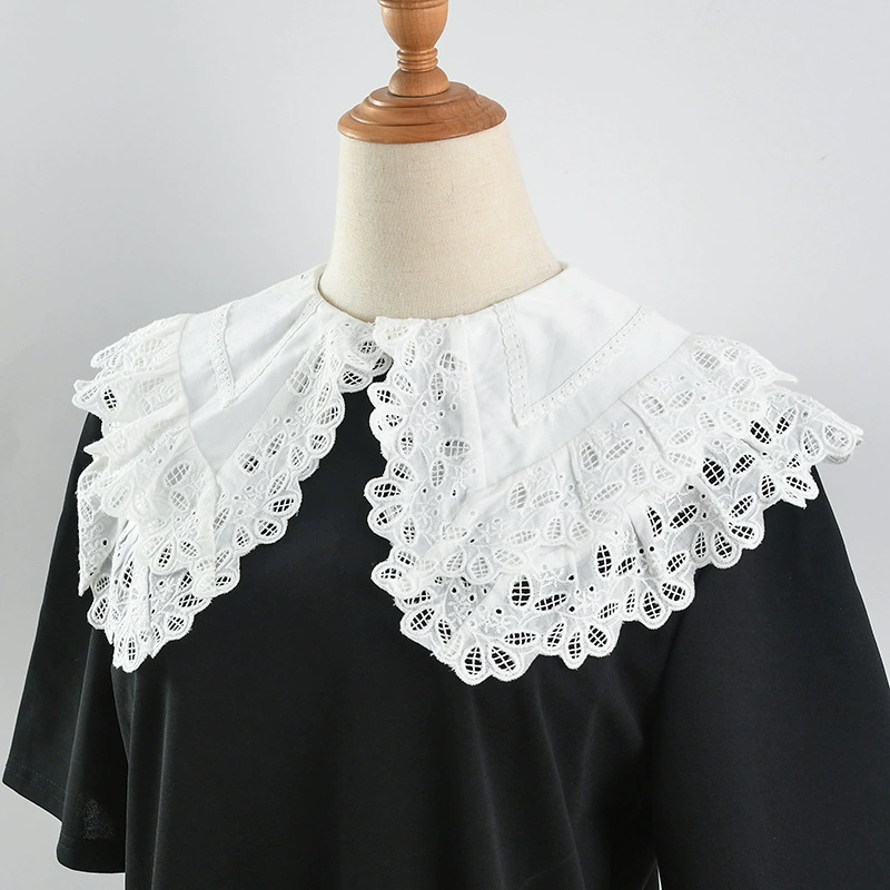Demi-season Japanese double-layer doll, shirt, false collar