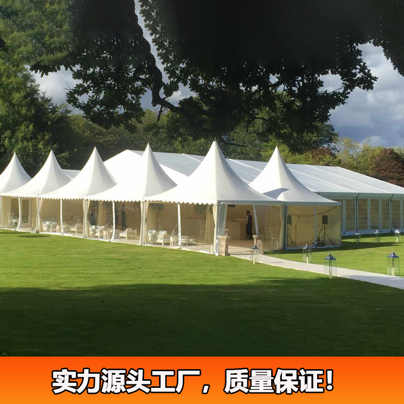 欧式尖顶帐篷3x3m户外活动锥顶吊顶三角顶帐篷房广州生产厂家直售