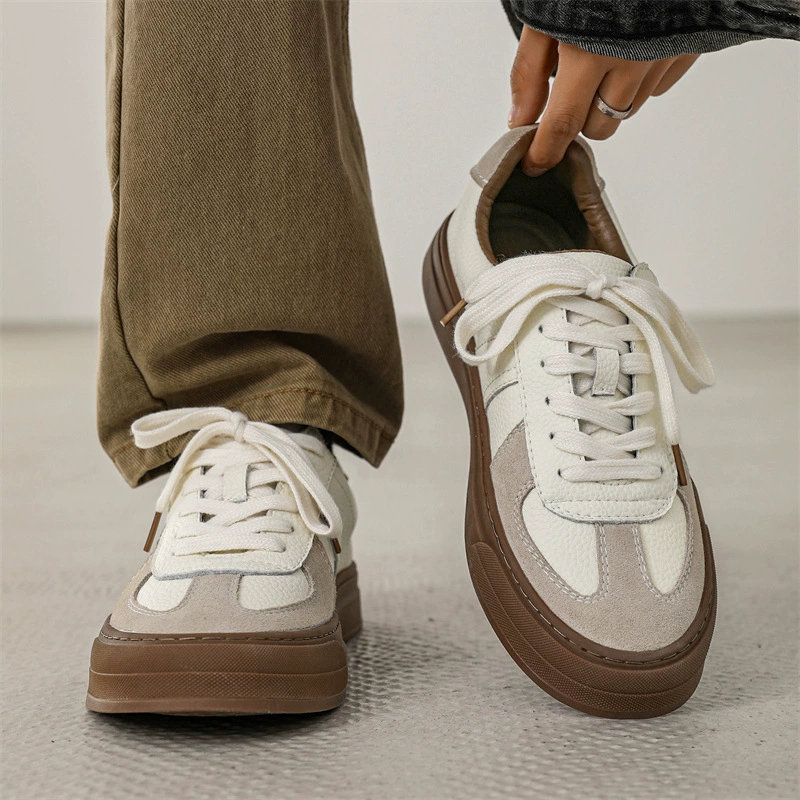 Немецкая тренировка обувь мужская толстая подошва увеличена 2025 новая весенняя повседневная обувь