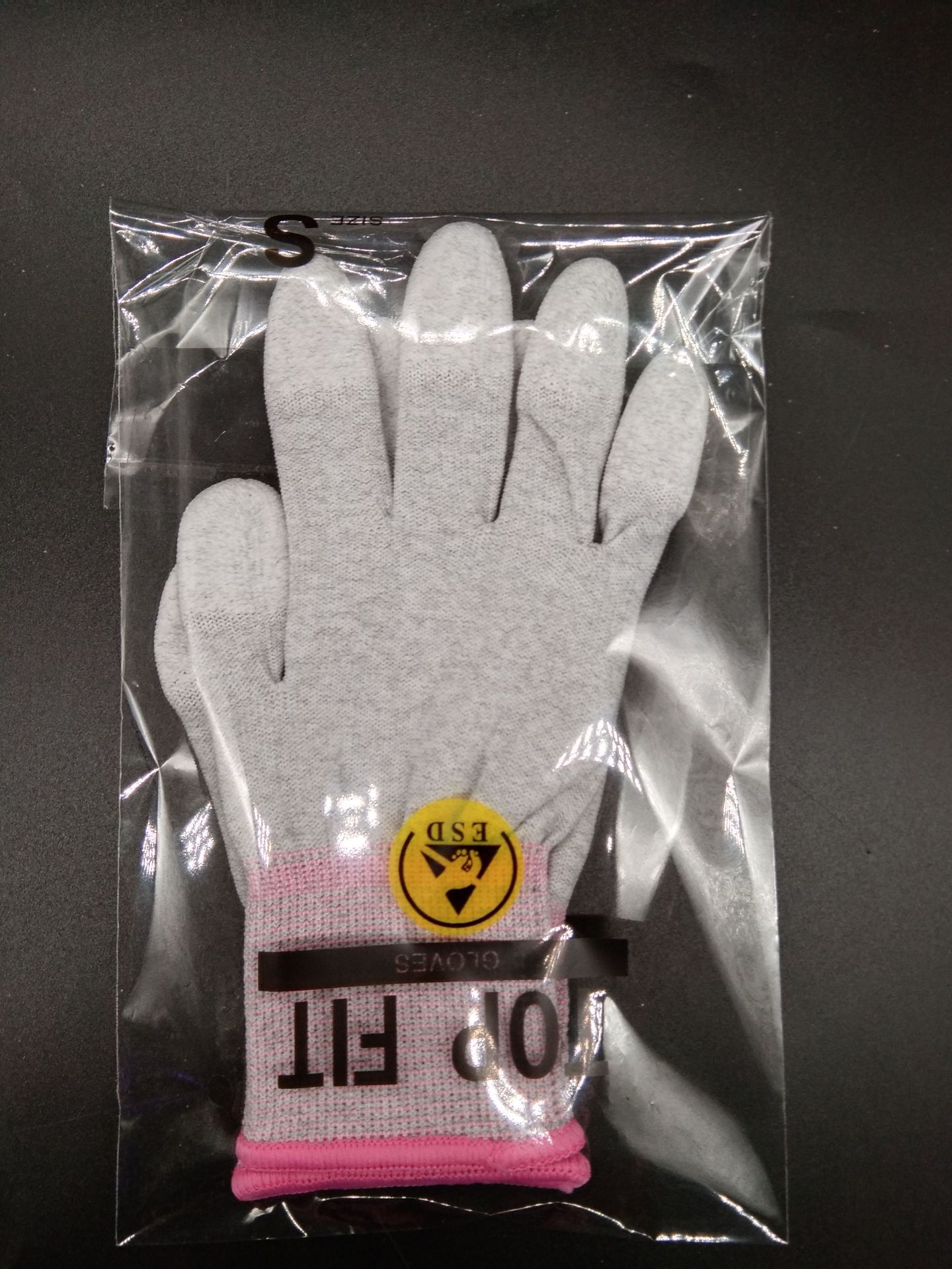 PU recubierto de dedos guantes recubiertos guantes revestidos guantes de trabajo antiestáticos libres de polvo blanco resistentes al desgaste guantes de seguro laboral al por mayor