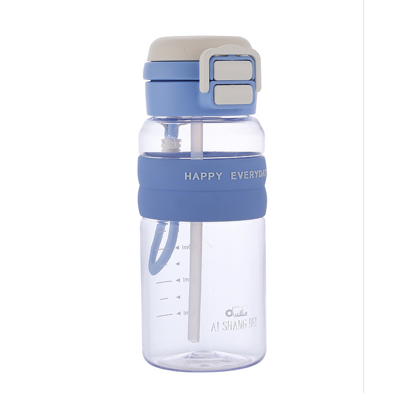 Taza de plástico portátil de gran capacidad para estudiantes de verano, nueva taza de agua antideslizante para niños, taza de paja deportiva resistente a altas temperaturas