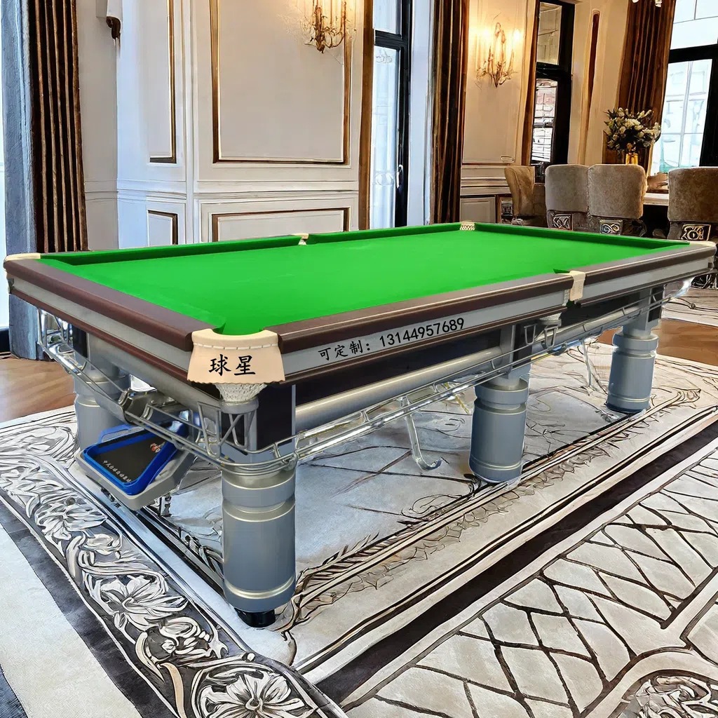 呼伦贝尔兴安桌球台商用俱乐部台球鄂尔深圳多斯球星台球桌标准型