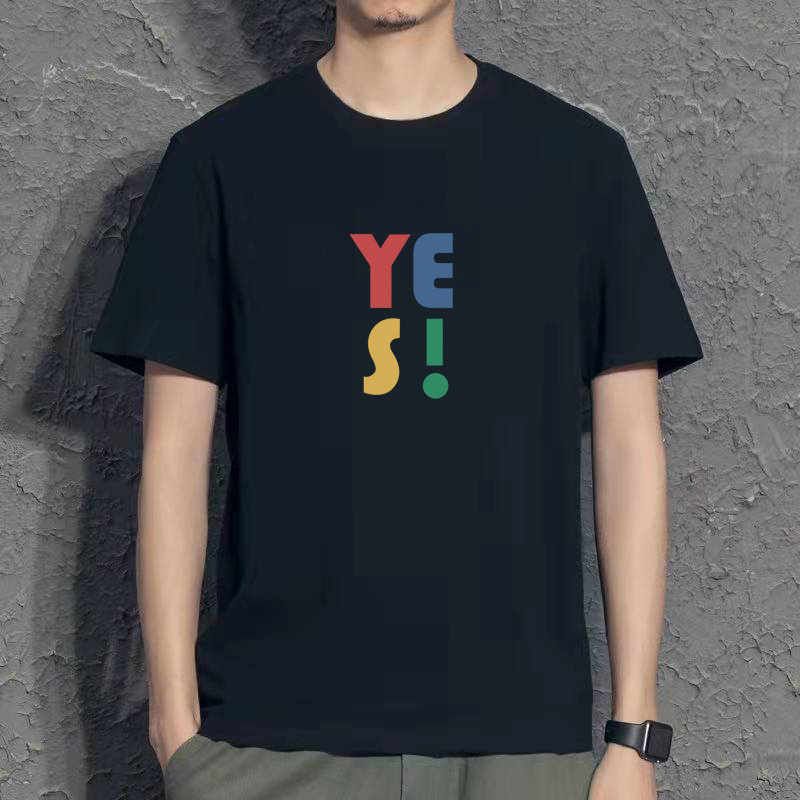 El Comercio exterior transfronterizo nueva camiseta casual de los hombres cuello redondo de manga corta Camiseta de los hombres Slim impreso deportes camisa de fondo