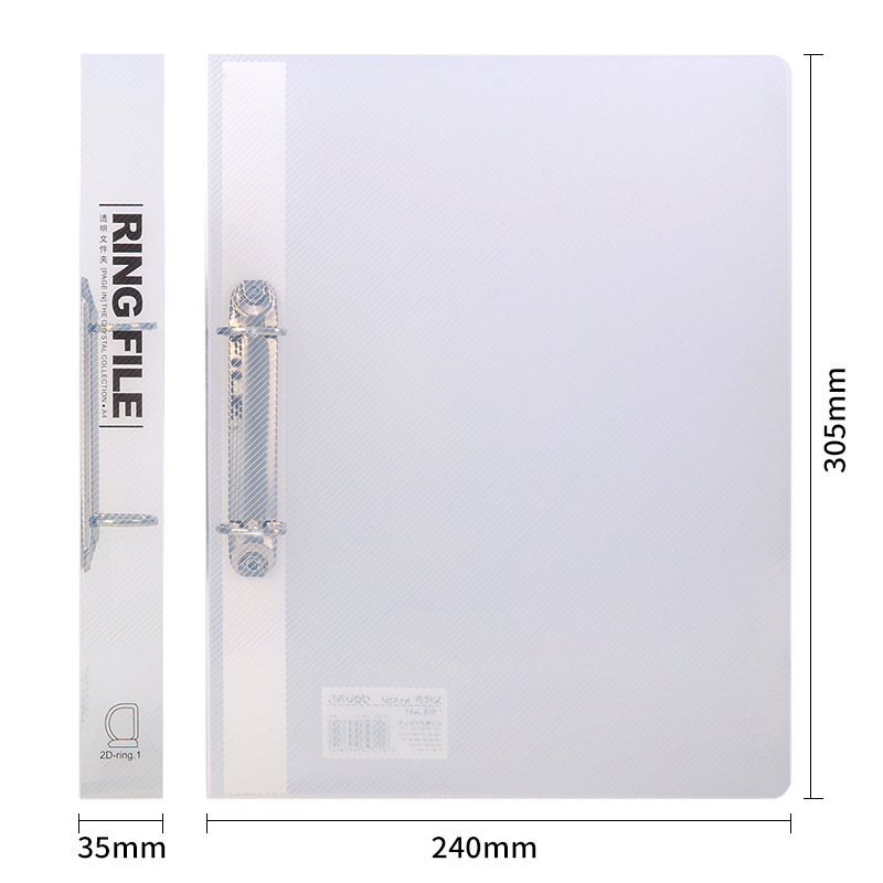 Deli 5381 Carpeta de papel A4 Carpeta de hojas sueltas carpeta transparente doble agujero insertar Carpeta de encuadernación colección bolsa de almacenamiento