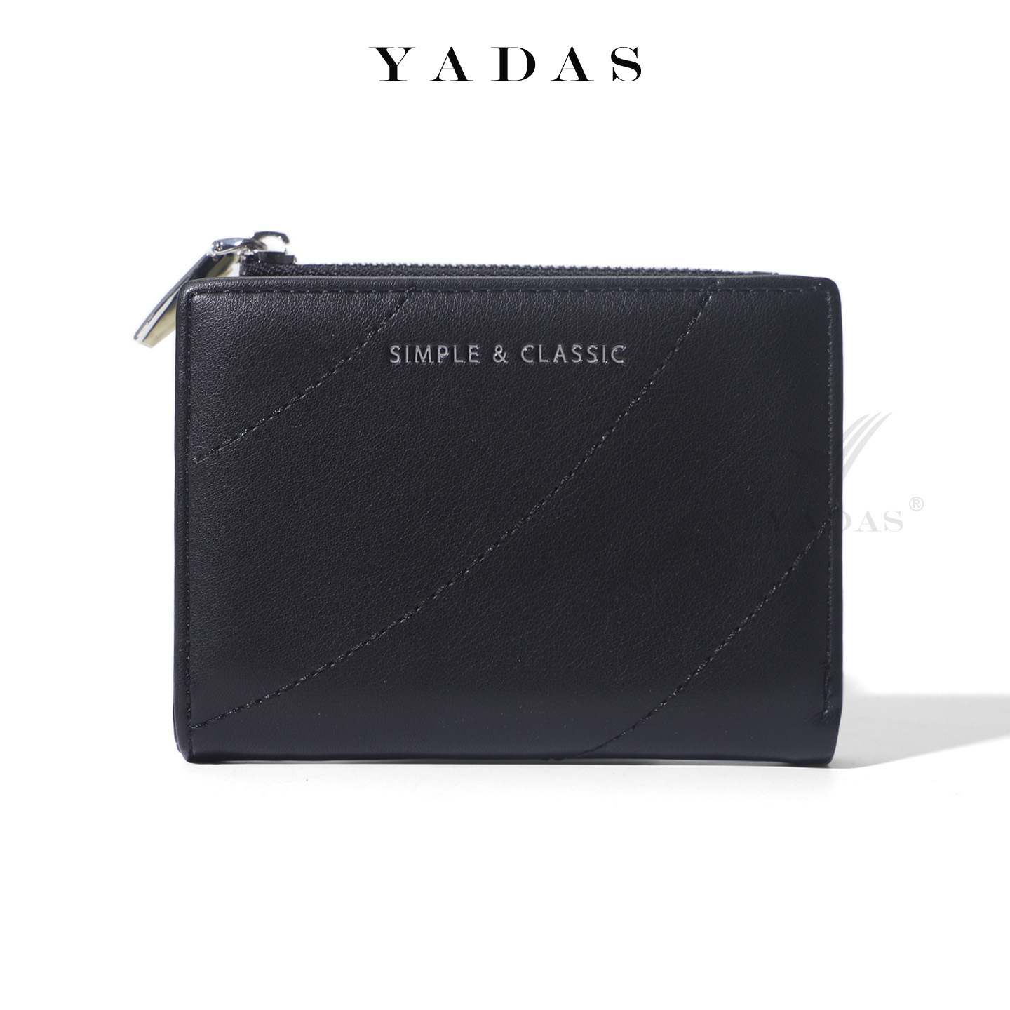 Cartera de moda alta, billetera corta, bolso de cambio, bolso compacto, una gran capacidad para colocar tarjetas bancarias.
