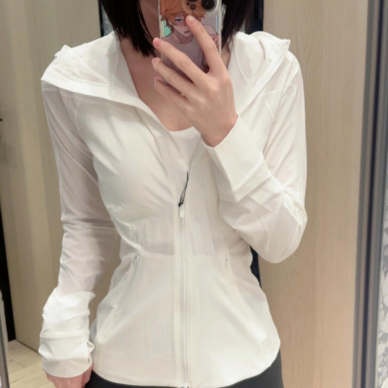 Slim-Fit Jacket for Women, New Summer Style, Hooded Long-Sleeve Top, Thin Cardigan, Windbreaker Jacket, Slimming and Slightly Sheer Skin Jacket