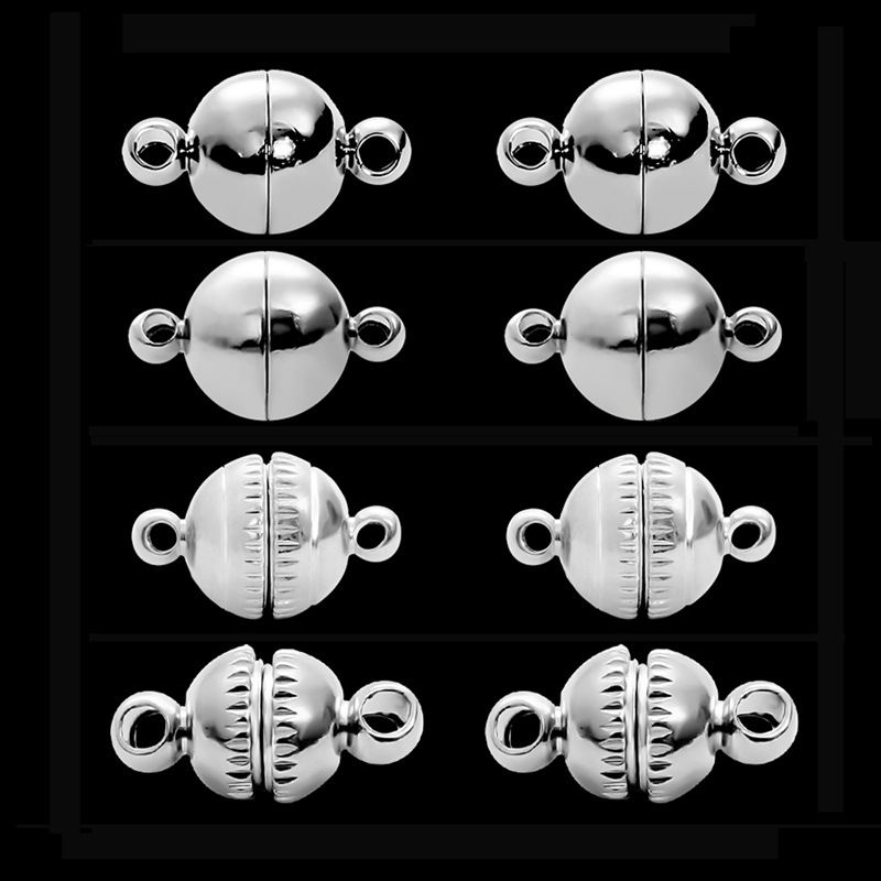 1 Jeu Trou 1~1.9mm Métal Impression Perles display picture 2