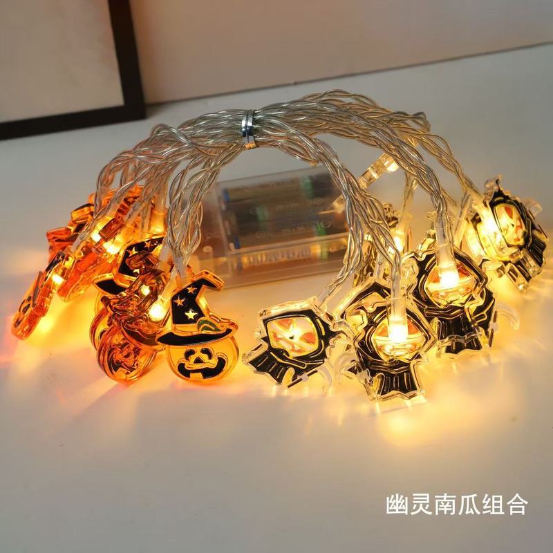 2025新型LEDクモ魔女ハロウィーン装飾灯パーティー鬼屋カボチャ雰囲気灯|undefined