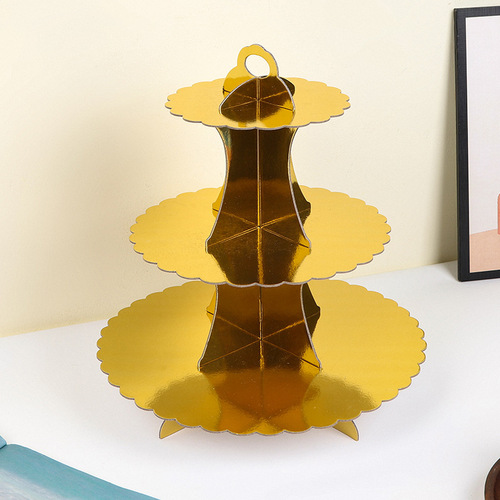 Children's birthday dessert table decorations wedding party supplies decorations disposable paper cake stand