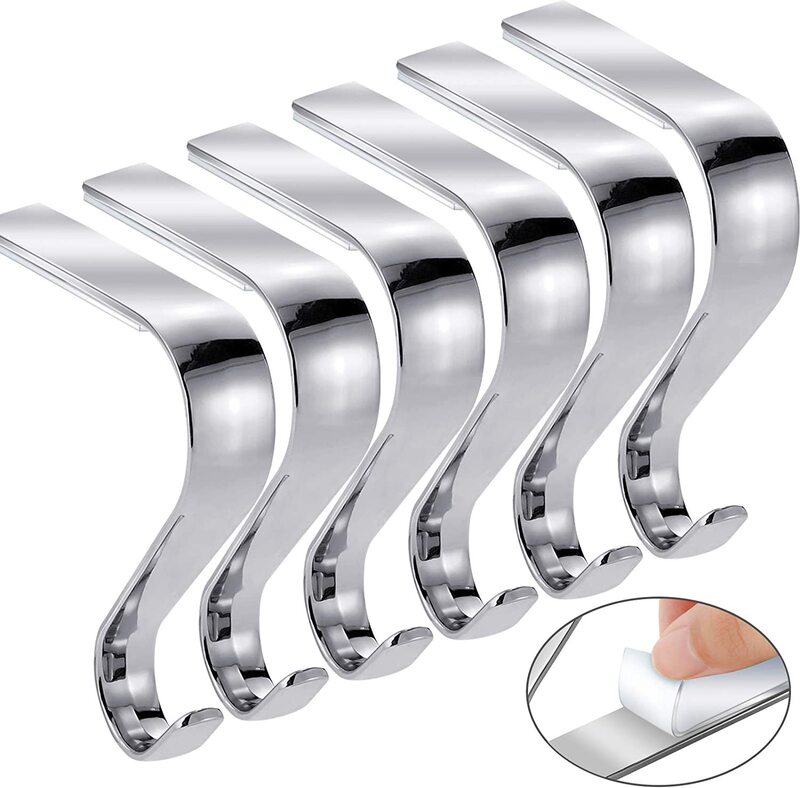 Amazon Explosions silver Hook Christmas Decorations Christmas Stockings Hanging Zinc Alloy Hook Holiday Atmosphere Cloth