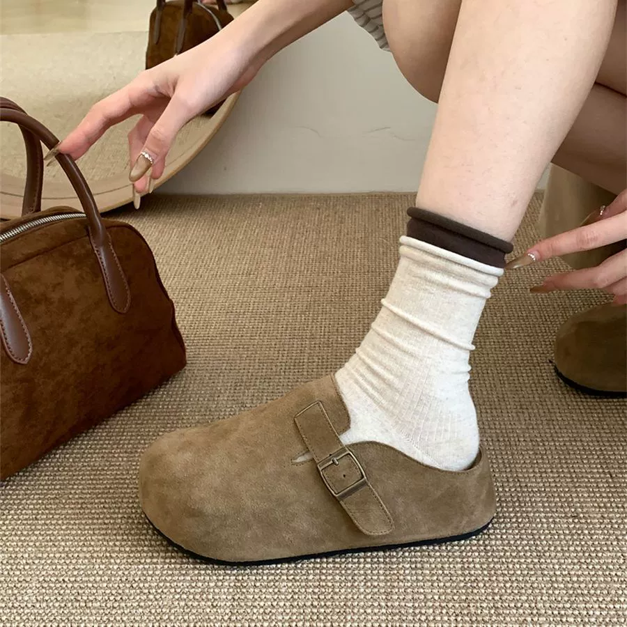 Слипон-тапочки (Birkenstock) для женщин, толстая подошва с внутренним подъемом 5 см, мягкая противоскользящая подошва
