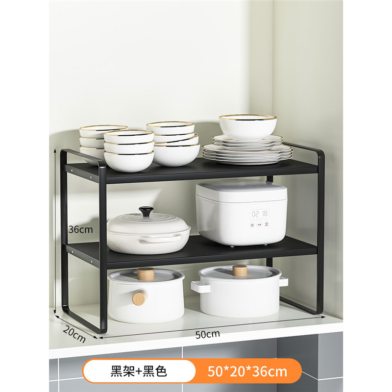 Organizador multinivel para encimera de cocina – para vasos, utensilios, con zona de drenaje