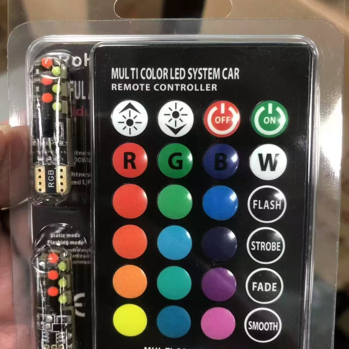 Qìchē New T10 Colorful Remote Control Width Indicator Light RGB COB Light (Width indicator light)