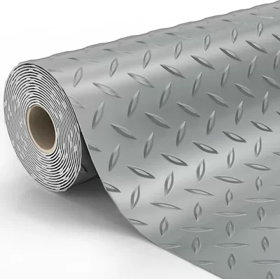 Pvc Garage Floor Mat, Vinyl Avtomobil döşəmə paspasları - grey-7517ft
