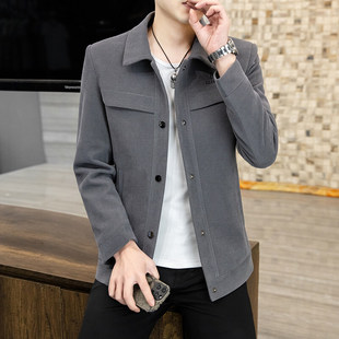 2023 Spring New Men's Fashion Jacket Slim-fit Casual Jacket Men's Handsome All-match Top Men