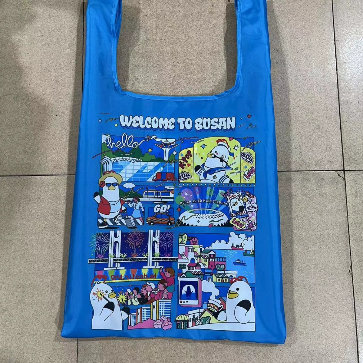  roomy folding bag, shopping bag, waterproof handheld beach linen bag one shoulder