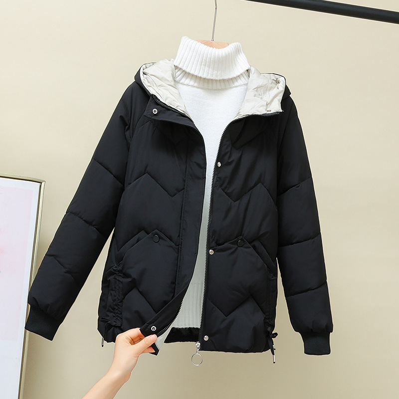 羽绒棉衣棉服女2024年新款oversize面包服短款潮秋冬季外套厚棉袄