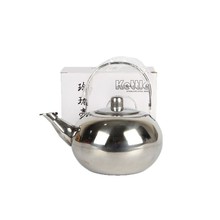 16无磁带滤网不锈钢玲珑壶泡茶壶 酒店饭店茶壶鸣音壶 不锈钢水壶