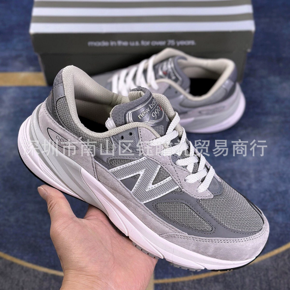 Кроссовки (New Balance) повседневные из сетки и замши, легкие, размеры 36–45