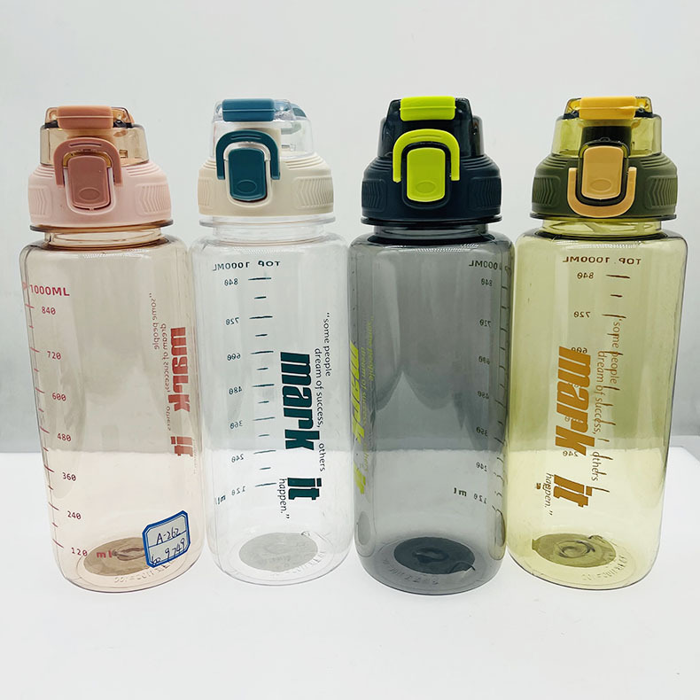 Sansheng PC taza de plástico al aire libre deportes cubo espacio taza grande 1000ml fitness hervidor estudiante agua