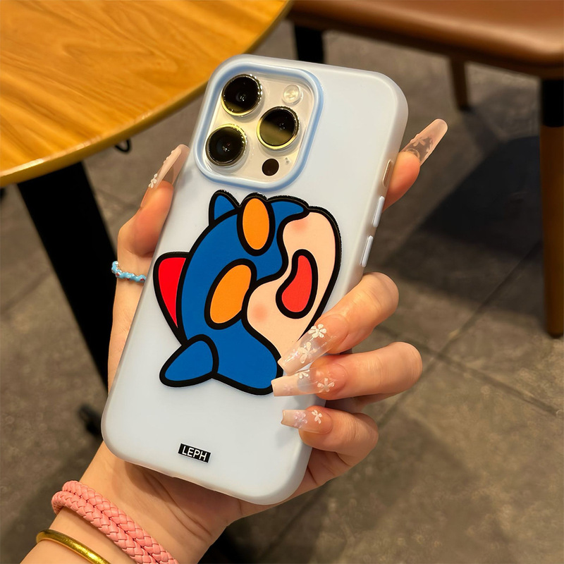 マカロンゼリーツーインワン携帯電話ケースホルダー夏のアップル携帯電話ケースハイエンド磁気吸引アップル 15pro|undefined