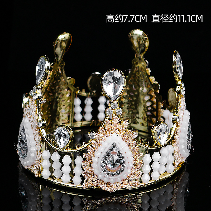 Fábrica directa transfronteriza corona de cabeza de cumpleaños torta de decoración ramo de flores decoración de novia corona de cabeza reina vestido de cumpleaños