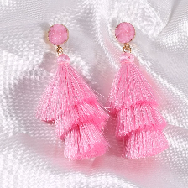 Pink earrings